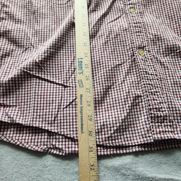 Ralph Lauren Jeans Shirt Mens XL Red Plaid Short Sleeve Button Down Cotton - Picture 6 of 11